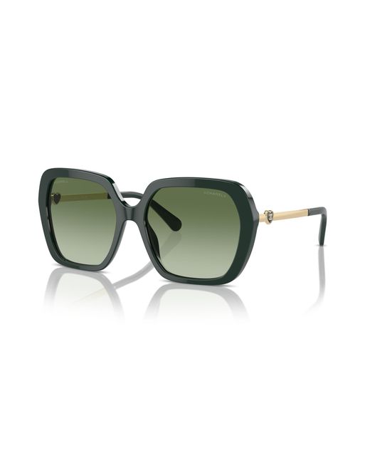 Chanel Green Sunglass Square Sunglasses Ch5521a