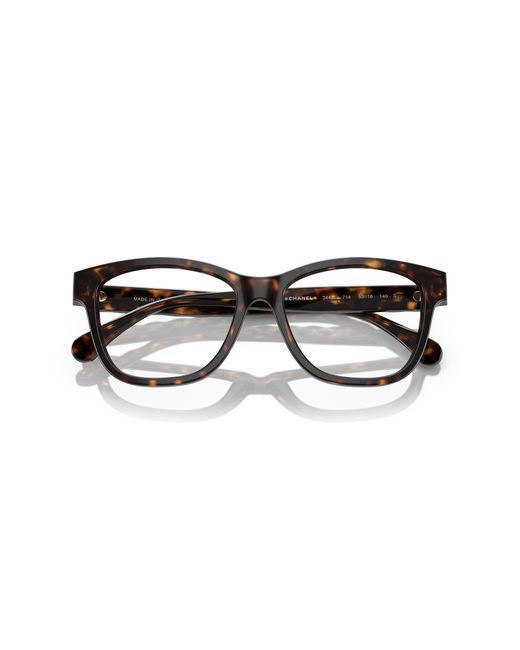 Chanel Black Sunglass Square Eyeglasses Ch3443