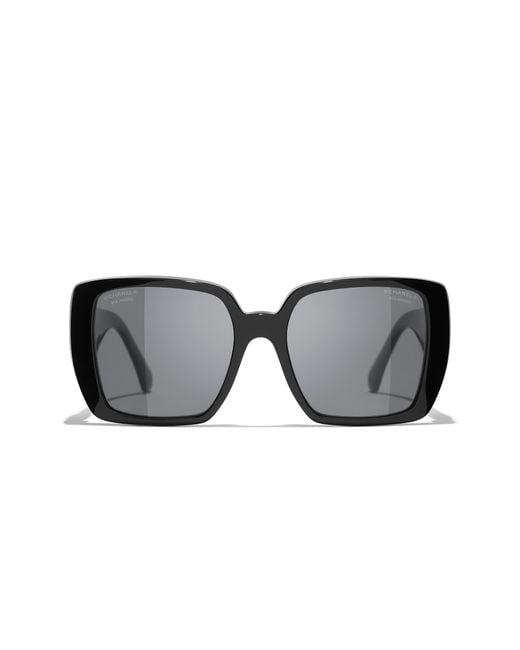 Chanel Black Sunglass Square Sunglasses Ch5541