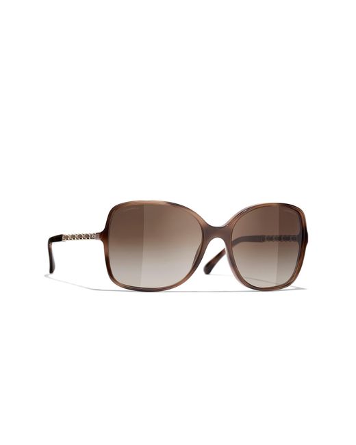 Chanel Black Sunglass Square Sunglasses Ch5210q