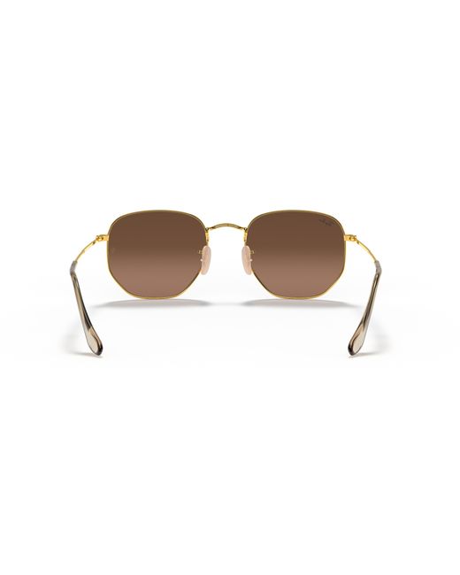 Ray-Ban Black Rb3548n Hexagonal Flat Lens Hexagonal Sunglasses