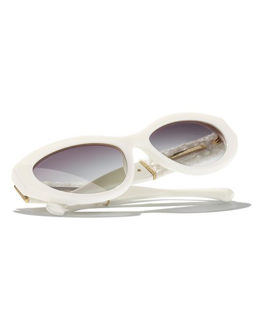 Chanel Black Sunglass Cat Eye Sunglasses Ch5513