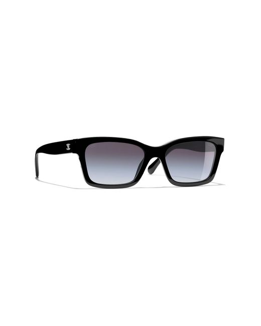 Chanel Black Sunglass Square Sunglasses Ch5417