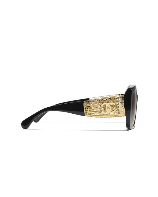 Chanel Black Sunglass Ch5532a Square Sunglasses Ch5532a