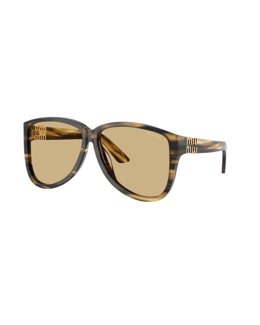 Miu Miu Vrouwelijk Sunglass Mu A08S in het Black