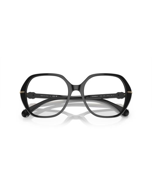 Chanel Black Sunglass Square Eyeglasses Ch3458