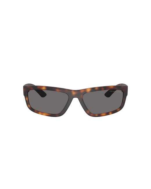 Prada Linea Rossa Black Sunglass Ps 01zsf for men