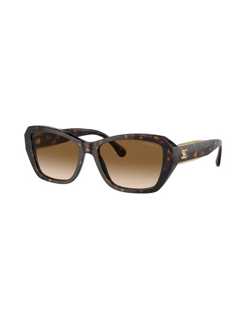 Chanel Black Sunglass Butterfly Sunglasses Ch5516a