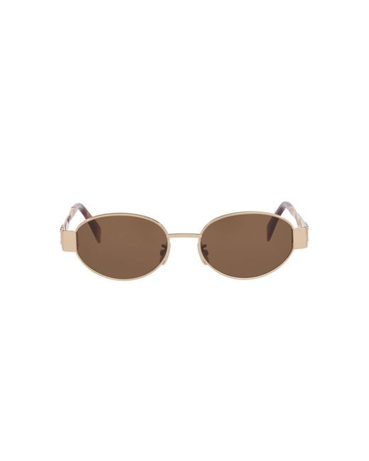 Céline Black Sunglass Triomphe Metal Cl40235u