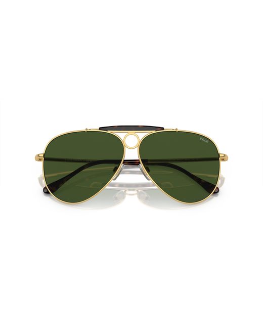 Polo Ralph Lauren Green Sunglass Ph3149 for men
