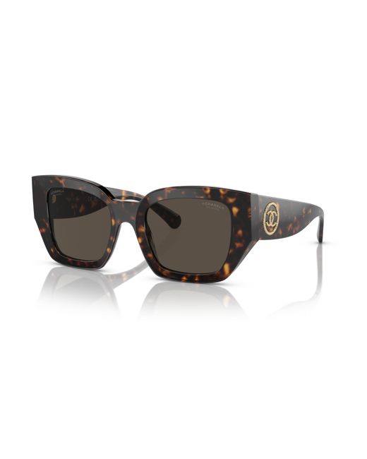 Chanel Black Sunglass Square Sunglasses Ch5506a