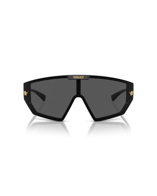 Versace Black Ve4461 Irregular-Frame Acetate Sunglasses