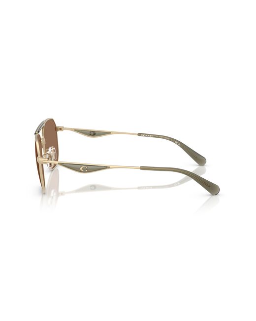 COACH Black Hc7178 Aviator Sunglasses for men
