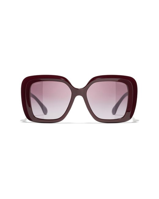 Chanel Black Sunglass Square Sunglasses Ch5518