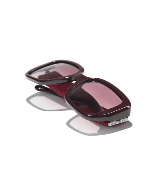 Chanel Black Sunglass Square Sunglasses Ch5512