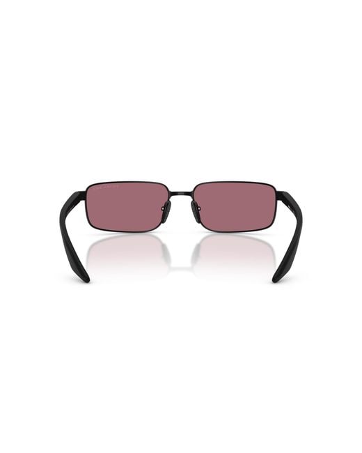 Prada Linea Rossa Black Sunglass Ps B54s for men