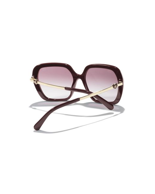 Chanel Black Sunglass Square Sunglasses Ch5521