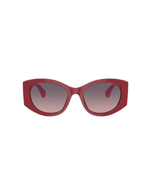 Chanel Black Sunglass Oval Sunglasses Ch5524a