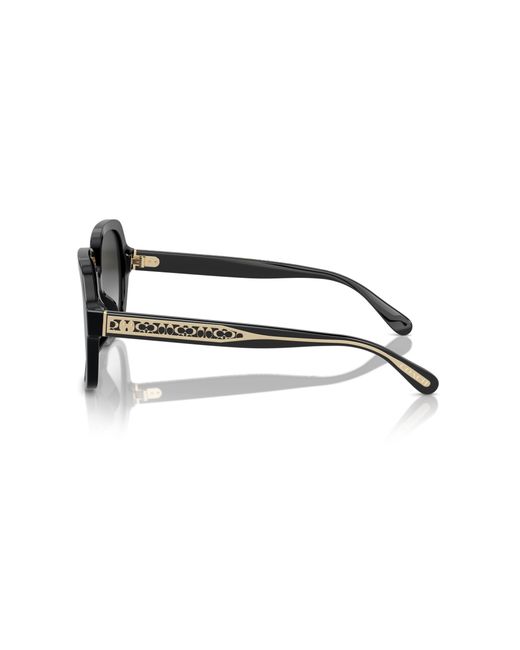 COACH Black Hc8395u Universal Fit Square Sunglasses