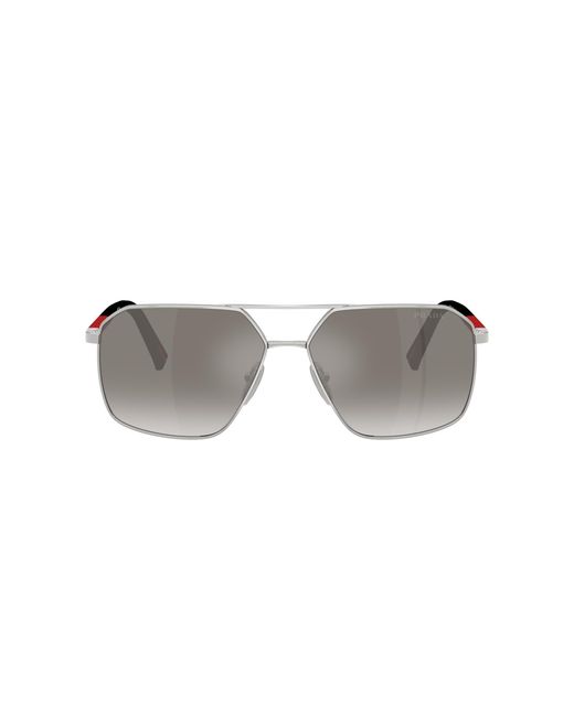 Prada Linea Rossa Black Sunglass Ps A50s for men