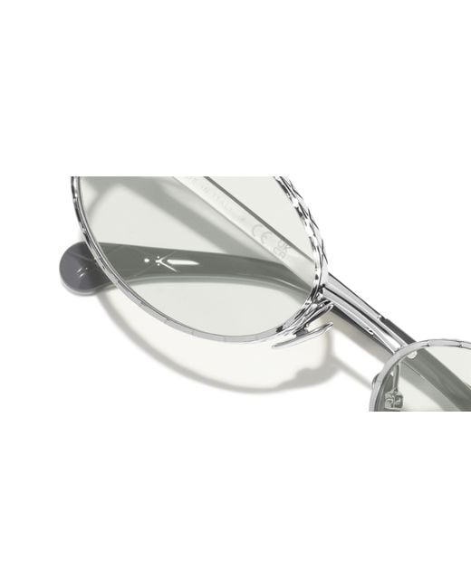 Chanel Black Sunglass Oval Blue Light Glasses Ch2227s