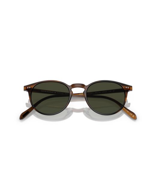 Oliver Peoples Black Sunglass Ov5004su Riley Sun
