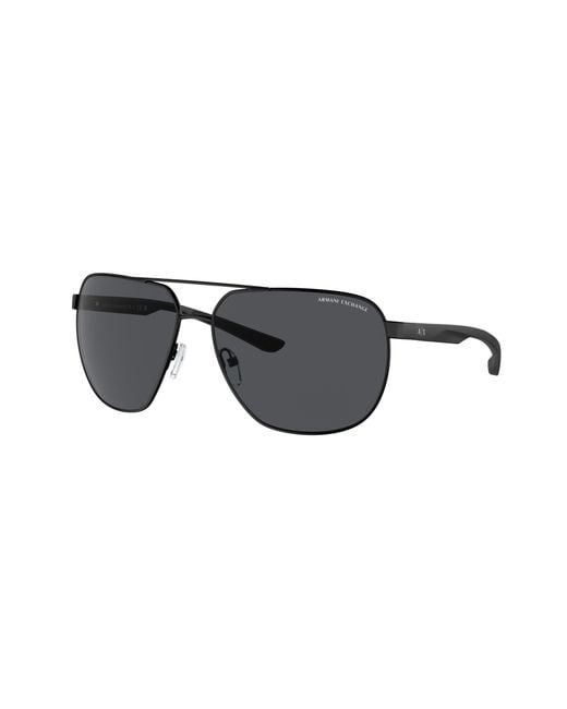ARMANI EXCHANGE Black Sunglass Ax2047s for men