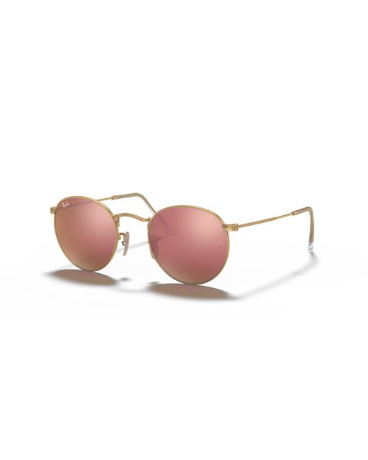 Ray-Ban Black Sunglass Rb3447 Round Flash Lenses for men
