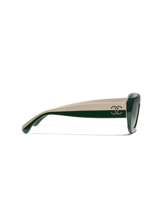Chanel Green Sunglass Oval Sunglasses Ch5562b Ch5562b