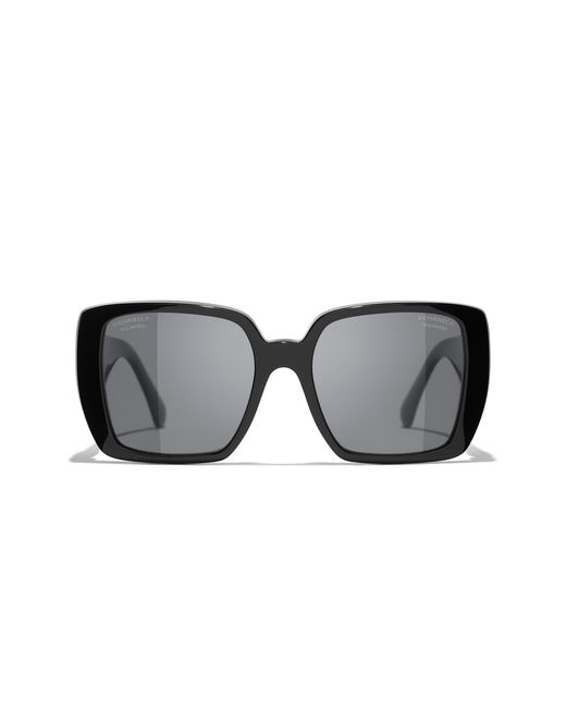 Chanel Black Sunglass Square Sunglasses Ch5541