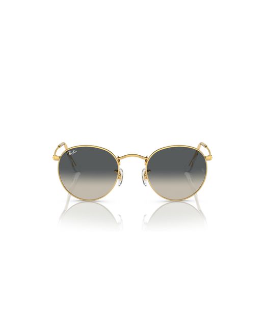 Ray-Ban Black Round Metal Sunglasses Frame Grey Lenses