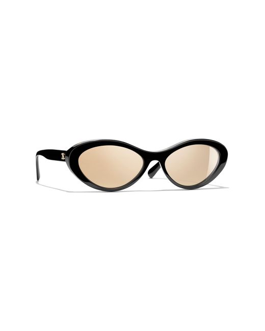 Chanel Multicolor Oval Sunglasses Ch5416