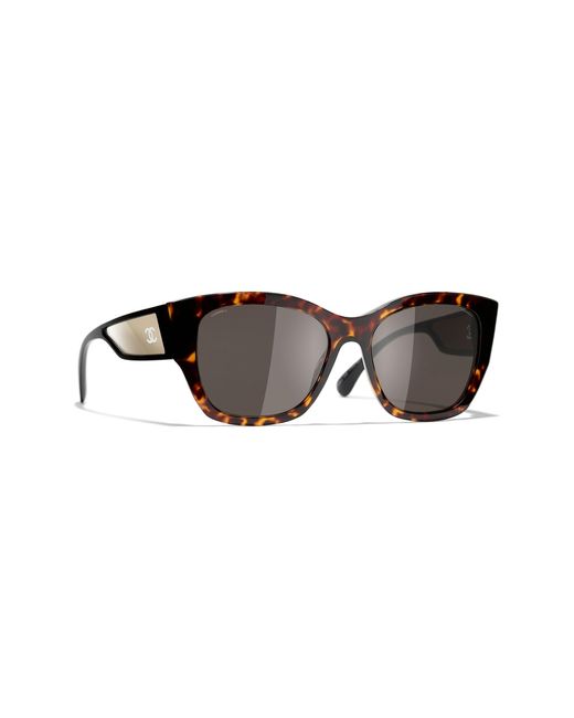 Chanel Brown Sunglass Butterfly Sunglasses Ch5429