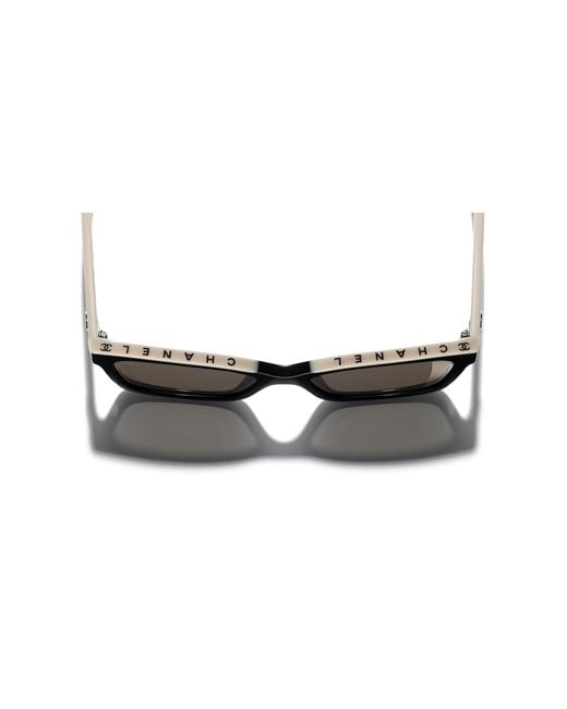 Chanel Black Sunglass Square Sunglasses Ch5417