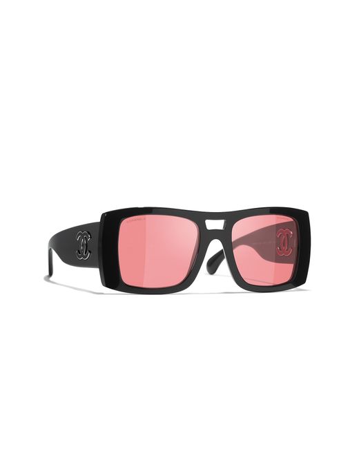 Chanel Black Sunglass Square Sunglasses Ch5539