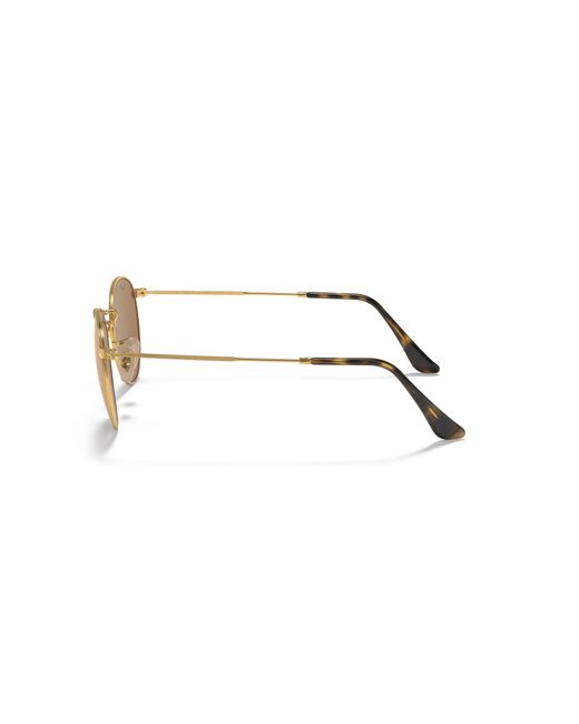 Ray-Ban Black Round Flat Lenses Sunglasses Frame Brown Lenses