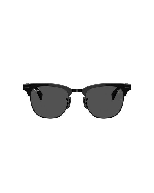Ray-Ban Black Rb3807m Scuderia Ferrari Collection Sunglasses Frame Grey Lenses