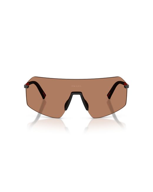 Prada Linea Rossa Black Sunglass Ps B50s for men