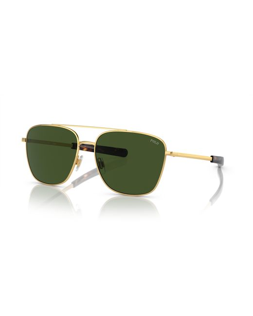 Polo Ralph Lauren Green Sunglass Ph3147 for men
