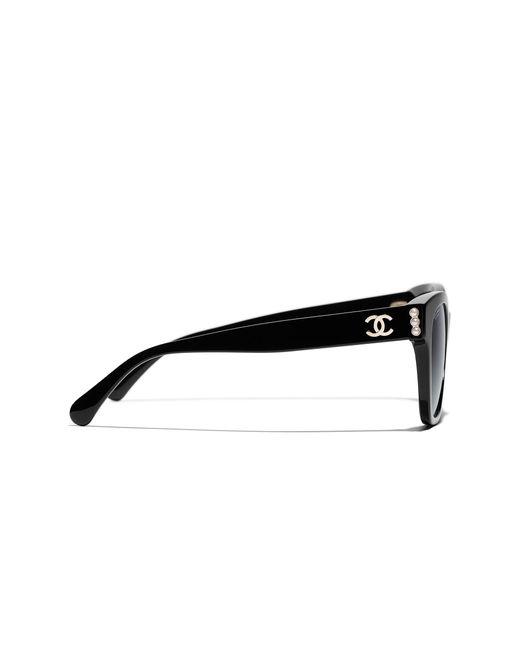 Chanel Black Sunglass Square Sunglasses Ch5482h