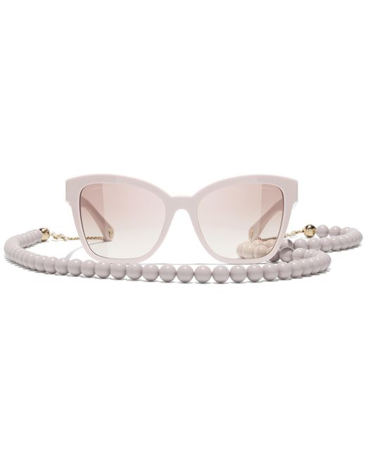Chanel Black Sunglass Square Sunglasses Ch5487