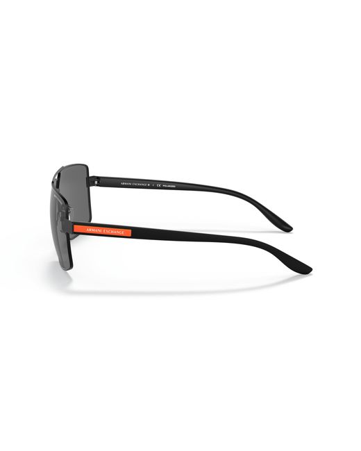 ARMANI EXCHANGE Black Sunglass Ax2037s for men