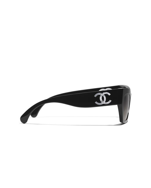 Chanel Black Sunglass Cat Eye Sunglasses Ch5527