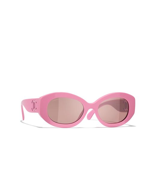 Chanel Black Sunglass Oval Sunglasses Ch5528