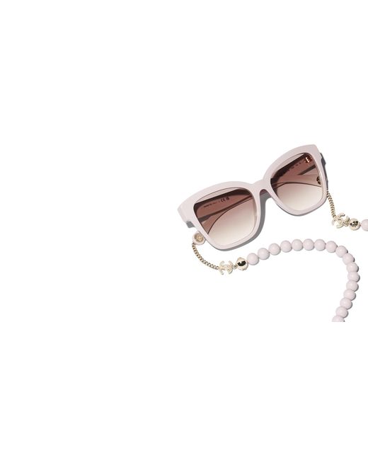 Chanel Black Sunglass Square Sunglasses Ch5487