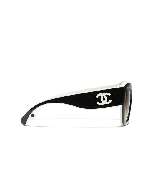Chanel Black Sunglass Butterfly Sunglasses Ch6058