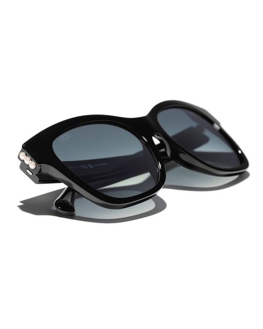 Chanel Black Sunglass Square Sunglasses Ch5482h