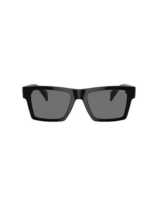 Versace Black Polarized Sunglasses for men