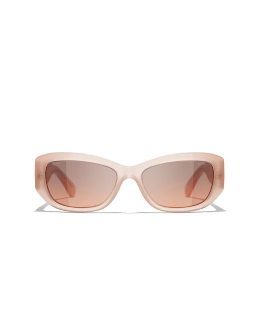 Chanel Black Sunglass Rectangle Sunglasses Ch5493