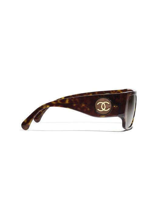 Chanel Black Sunglass Square Sunglasses Ch5549